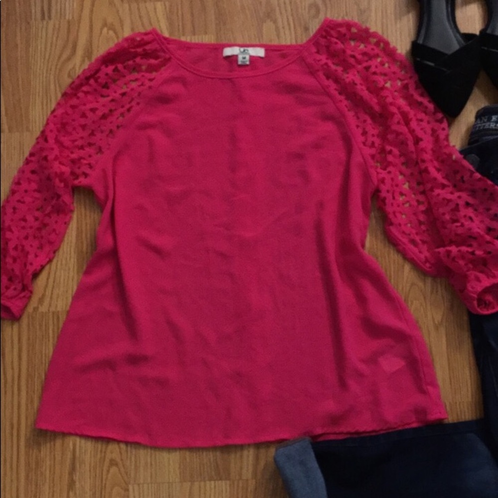 Hot pink blouse